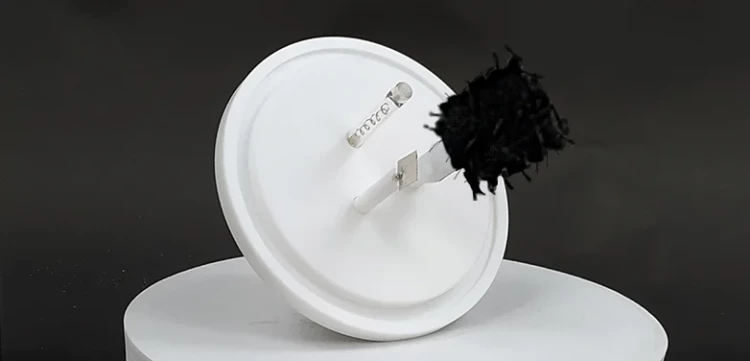 Conductive carbon fiber brush detail 1