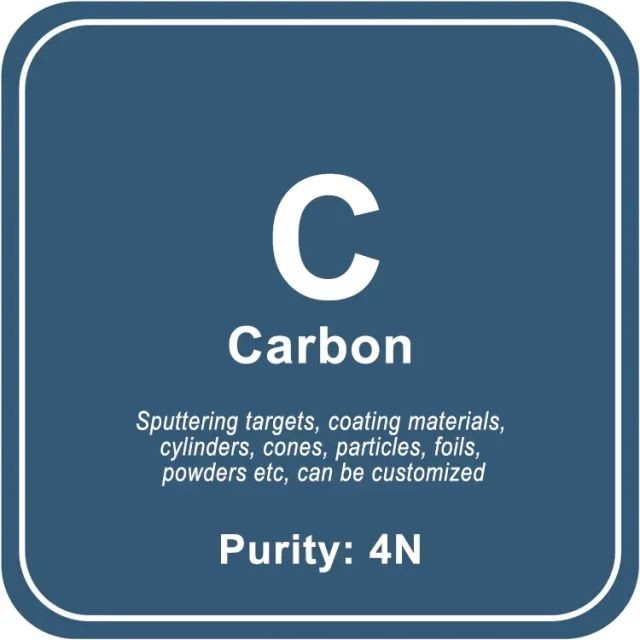 Blanco de pulverización catódica de carbono de alta pureza (C)/polvo/alambre/bloque/gránulo