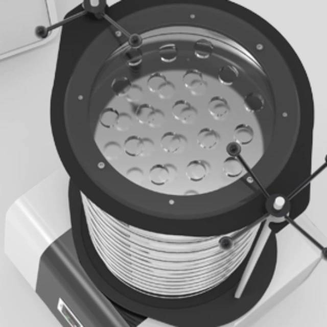 Affichage numérique de la performance et du temps convient au tamisage à sec Excellente efficacité de séparation même avec des temps de tamisage courts Entraînement électromagnétique efficace Mouvement 3D, qui assure une utilisation optimale de la surface ouverte du tamis et permet à l