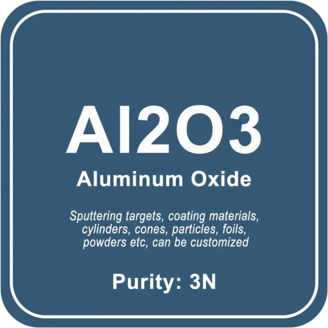 Cible de pulvérisation d'oxyde d'aluminium de grande pureté (Al2O3)/poudre/fil/bloc/granule