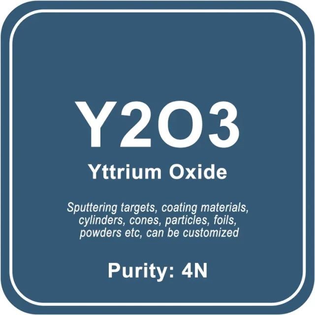 Blanco de pulverización catódica de óxido de itrio de alta pureza (Y2O3)/polvo/alambre/bloque/gránulo