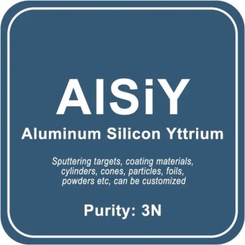 سبائك الألومنيوم السليكون الاتريوم (AlSiY) الاخرق الهدف / مسحوق / سلك / كتلة / حبيبات