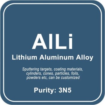 Alvo de pulverização catódica de liga de alumínio e lítio (AlLi) / Pó / Fio / Bloco / Grânulo