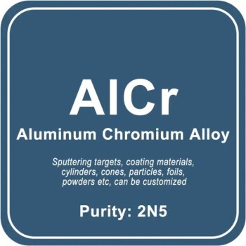 Liga de alumínio e crómio (AlCr) Alvo de pulverização catódica / Pó / Fio / Bloco / Grânulo