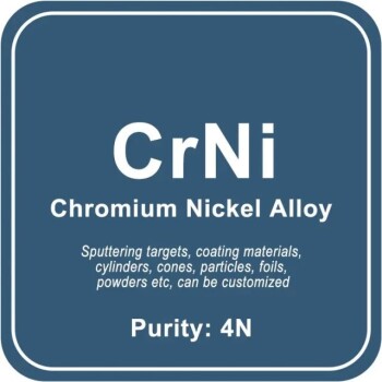 Obiettivo di sputtering in lega di nichel e cromo (CrNi) / polvere / filo / blocco / granulo