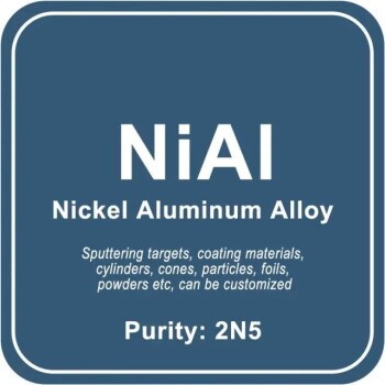 Alvo de pulverização catódica de liga de alumínio e níquel (NiAl) / Pó / Fio / Bloco / Grânulo