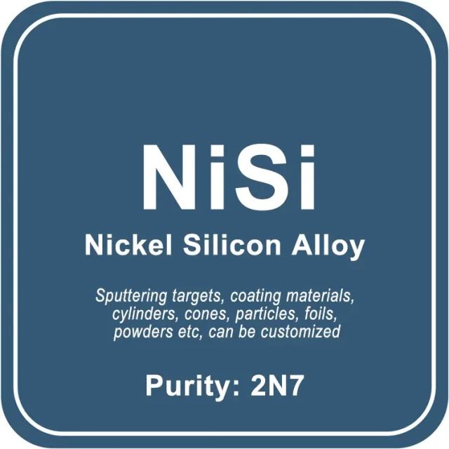 Blanco de pulverización catódica de aleación de níquel-niobio (NiNb)/polvo/alambre/bloque/gránulo