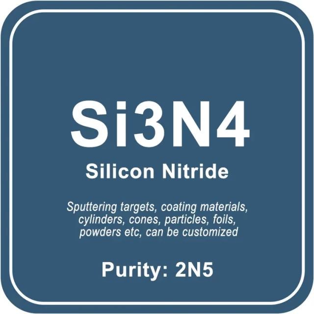 Bersaglio di sputtering del nitruro di silicio (Si3N4) / polvere / filo / blocco / granulo