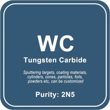 Alvo de pulverização catódica de carboneto de tungsténio (WC) / Pó / Fio / Bloco / Grânulo