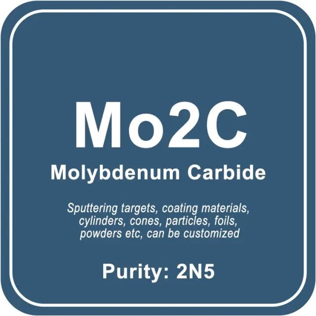 Objetivo de pulverización catódica de carburo de molibdeno (Mo2C)/polvo/alambre/bloque/gránulo