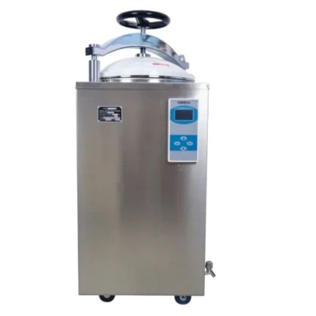 Esterilizador a vapor de pressão vertical (tipo automático com ecrã de cristais líquidos)