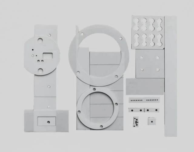 Allumina zirconia pezzi speciali lavorazione piastre ceramiche su misura dettaglio 2