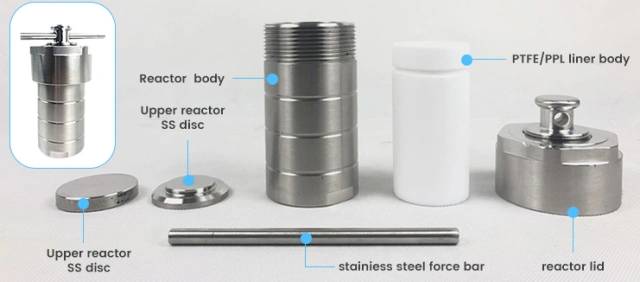 Dettagli del reattore di sintesi idrotermale