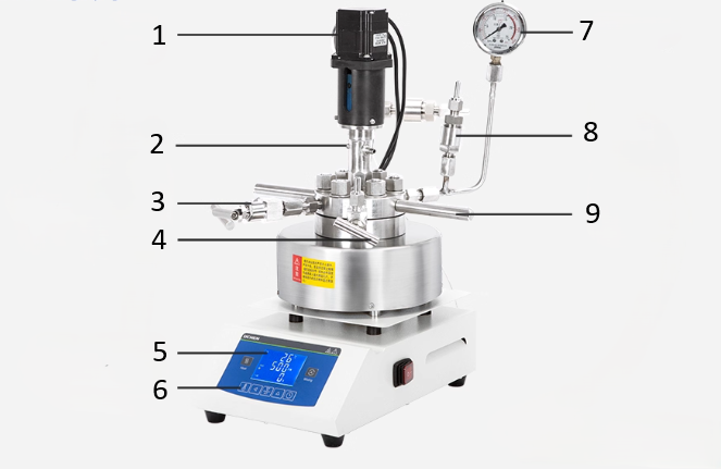 迷你不锈钢反应器细节