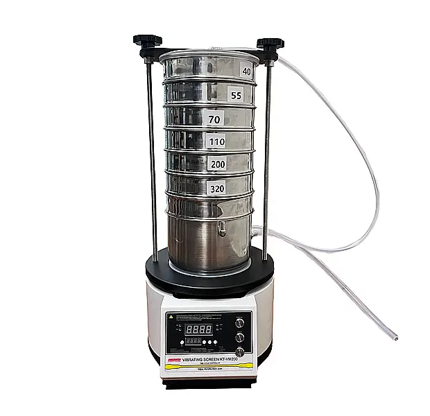 Вид спереди машины для просеивания