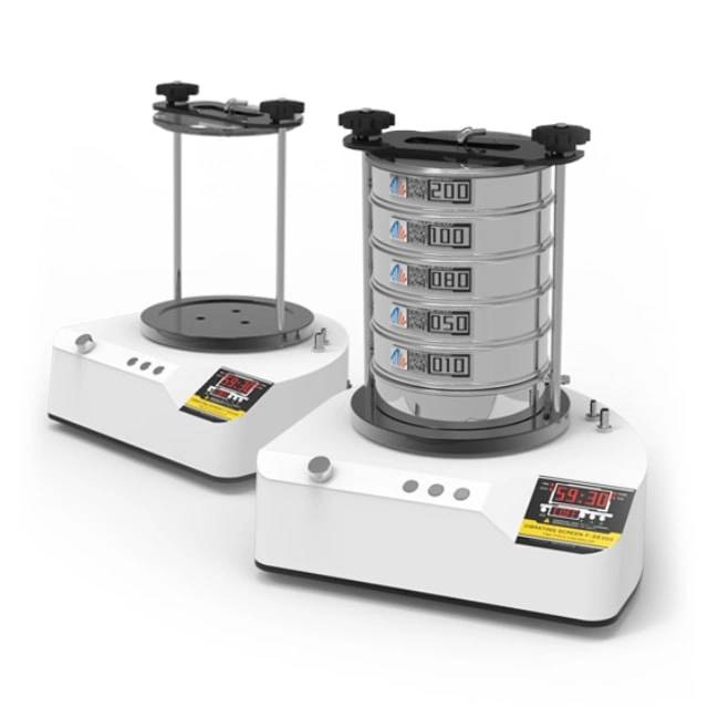 Indicação digital do desempenho e do tempo Adequado para crivagem a seco e a húmido Excelente eficiência de separação, mesmo com tempos de crivagem curtos Movimento 3D de acionamento eletromagnético eficiente, que assegura uma utilização óptima da área aberta do crivo e permite que a amostra se desloque uniformemente por toda a superfície do crivo