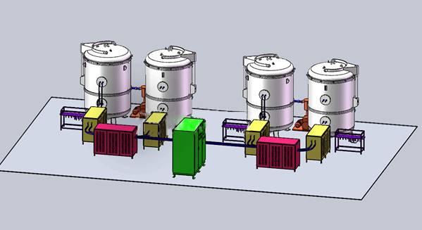 Grande forno de grafitização vertical