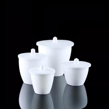 Custom Machined and Molded PTFE Teflon Parts Manufacturer with PTFE Crucible and Lid