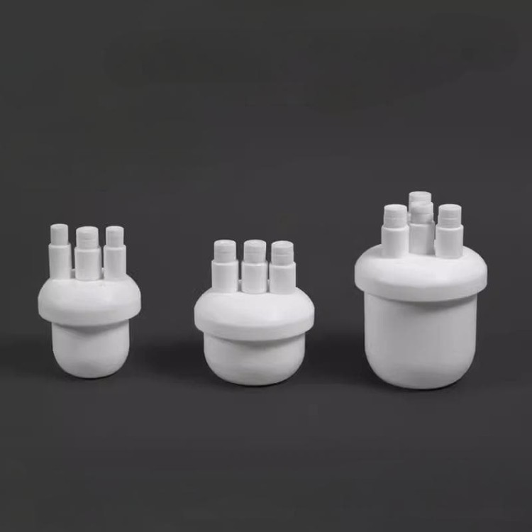 Fiole à trois cols en PTFE