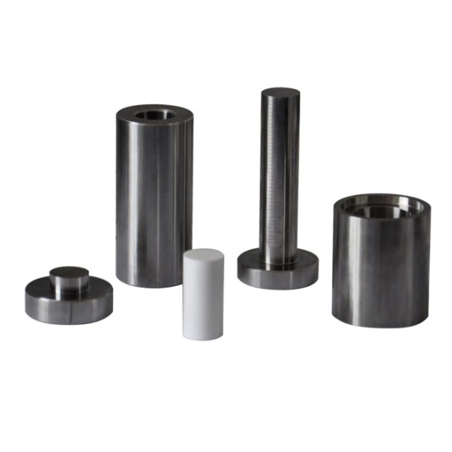 Cylindrical press mold with scale