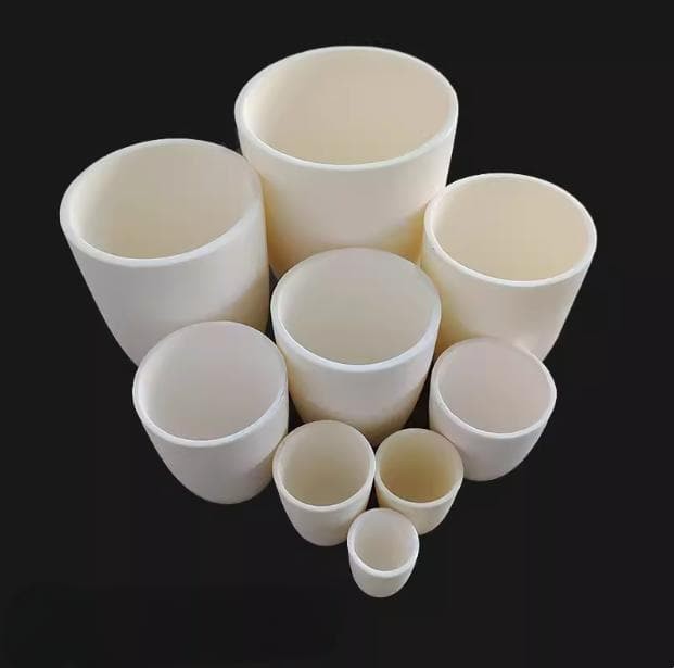 アーク形状のアルミナセラミックるつぼ