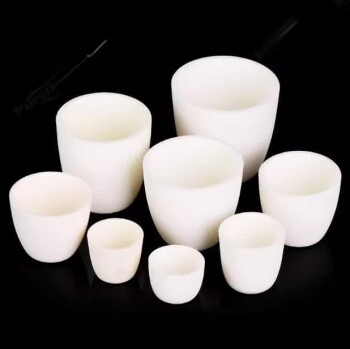 Arc-Shaped Alumina Ceramic Crucible High Temperature Resistant for Engineering Advanced Fine Ceramics