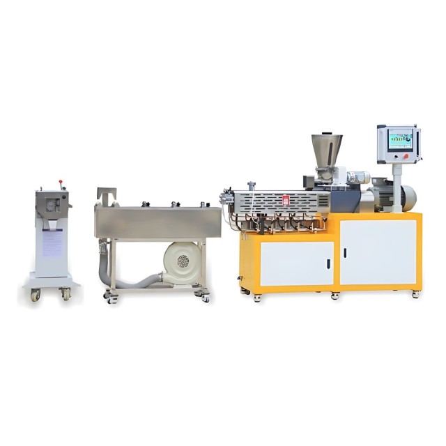 Twin screw extruder plastic granulation machine