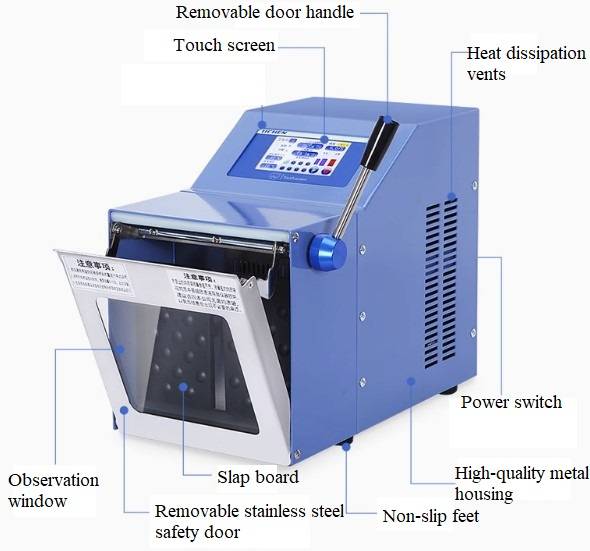 Detalhes do Homogeneizador Estéril de Batimento