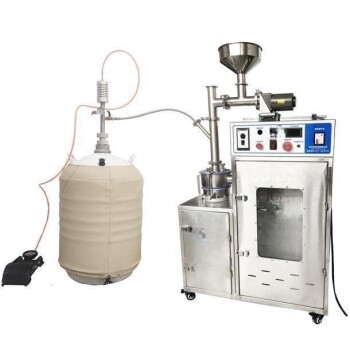 Liquid Nitrogen Cryogenic Grinding machine with Screw Feeder for Fine Material Processing