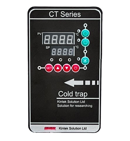Cold trap machine operation panel display