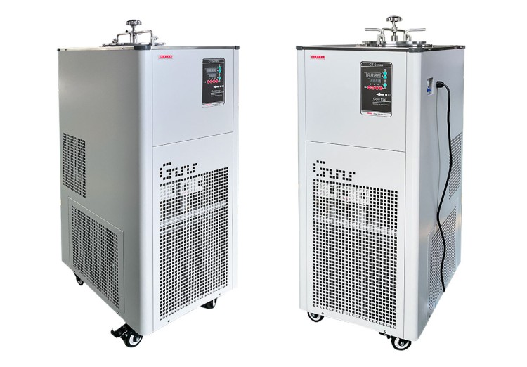 Display of the left and right sides of the cold trap machine