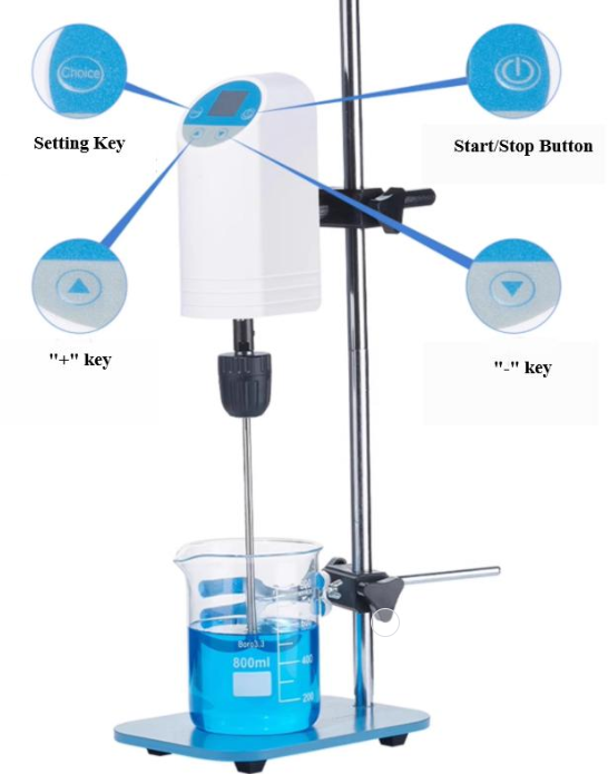 Labor-Elektrorührer Details