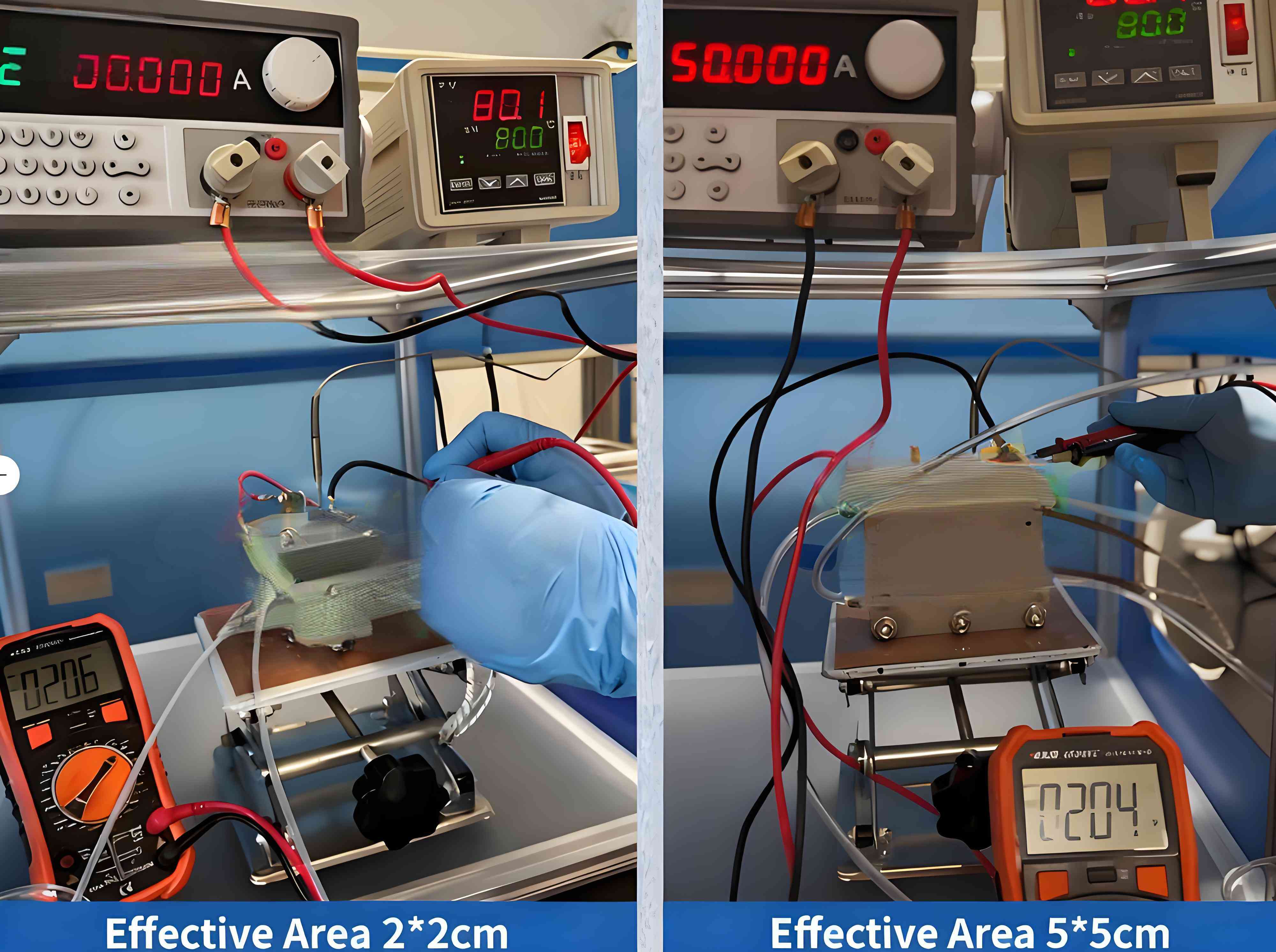 عرض توضيحي لاختبار وتركيب خلية التحليل الكهربائي للمياه PEM