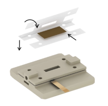 3. Based on step 2, begin placing the anolyte flow plate-gasket-exchange membrane-gasket.