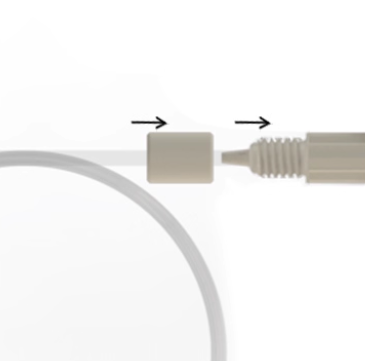 6. Please insert the pipe into the connector and tighten the fixing nut according to this method. After confirming that the connection is secure and the seal is correct, conduct the experiment.