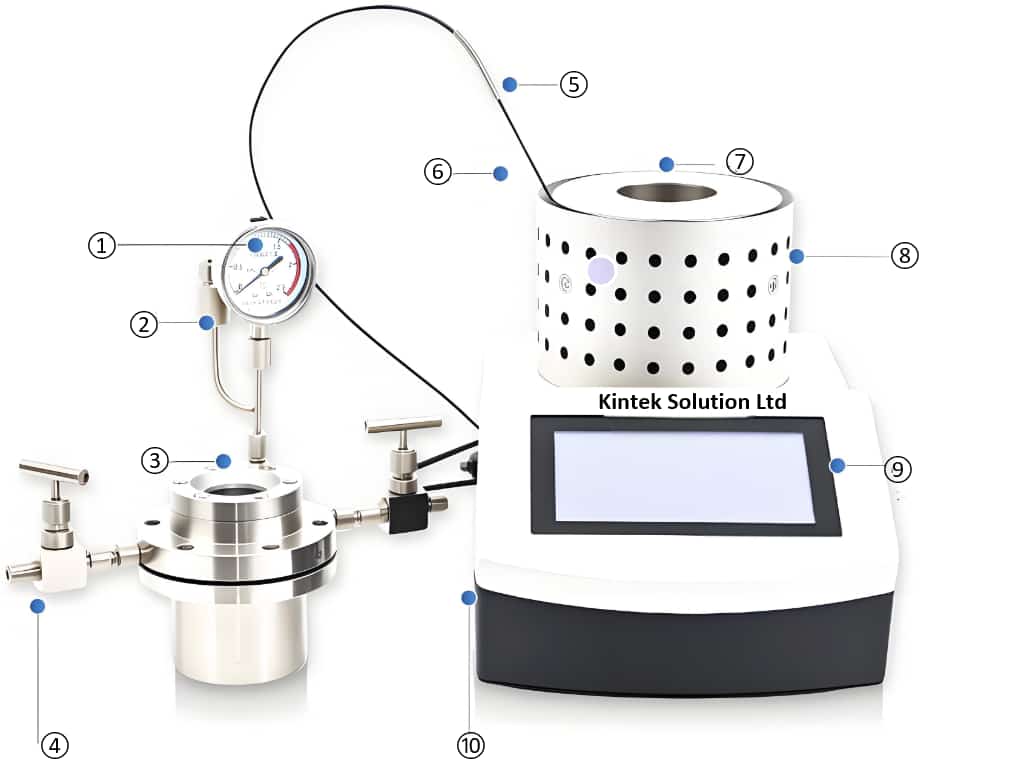 визуальный реактор высокого давления детали 