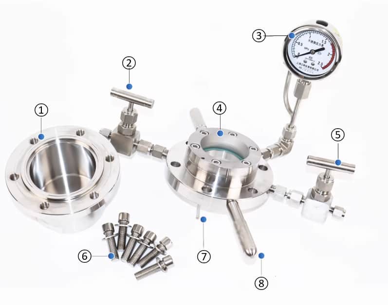 визуальный реактор высокого давления детали