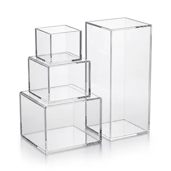 Creuset carré en quartz transparent de haute pureté, résistant à la corrosion et aux hautes températures