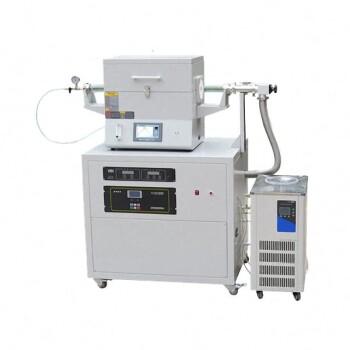 Split chamber CVD tube furnace with vacuum station CVD machine