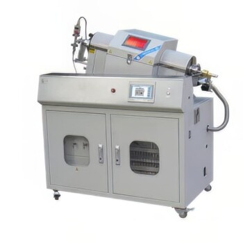 Inclined rotary plasma enhanced chemical deposition (PECVD) tube furnace machine