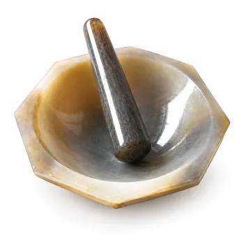 실험실 분쇄 및 혼합용 고순도 천연 마노(Agate) 막자사발 및 막자 세트
